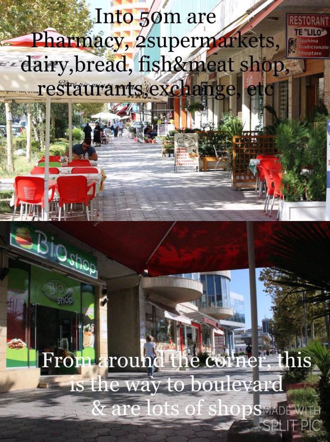 Lovely Place. Close To Beach & Boulevard Vlorë Esterno foto